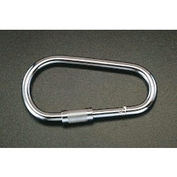 Carabiner With Safety Ring (Stainless Steel)