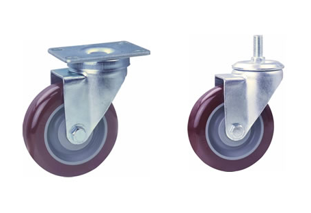 Light Load Urethane Casters Swivel Type (E-DL65-20PU-75CV) 