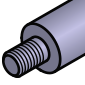 MISUMI Slot Pins for Inspection Jigs Threaded