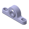 Rod End Bearings, Spherical Bearings（Spherical Bearing Type：Flange Type, with 4 Holes） Pillow Block A