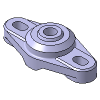 Rod End Bearings, Spherical Bearings（Connecting Screw M：M8） Flange Type, with 2 Holes