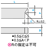 MISUMI Rectangular Shank 5X