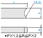 MISUMI Rectangular Shank 7X