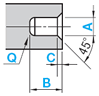 Round Core Pins For Boss CQ