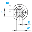 Round Shank, Tip Processed Core Pins F