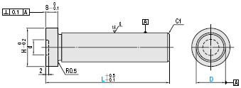 MISUMI Return Pins With counterbore