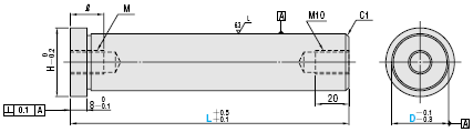 Return Pins（Material：SUJ2） With both sides tapped