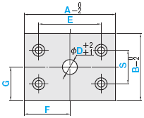 With Hole Boring 4-hole type