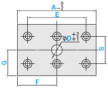 With Hole Boring 6-hole type