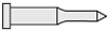 Pilot Punches With Locating Dowel Holes（Surface treatment：Dicoat） Sharp tip angle