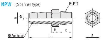 HOSE  NIPPLES  -SPANNER  TYPE-:Related Image