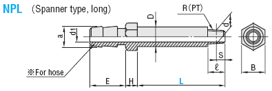 HOSE  NIPPLES  -SPANNER  TYPE-:Related Image