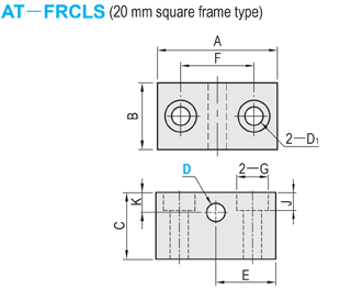 Mounting Clamp (20 mm Square Frame Type): Related Image