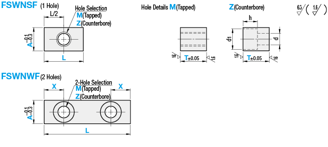 Flat Stoppers-Holes Selectable:Related Image