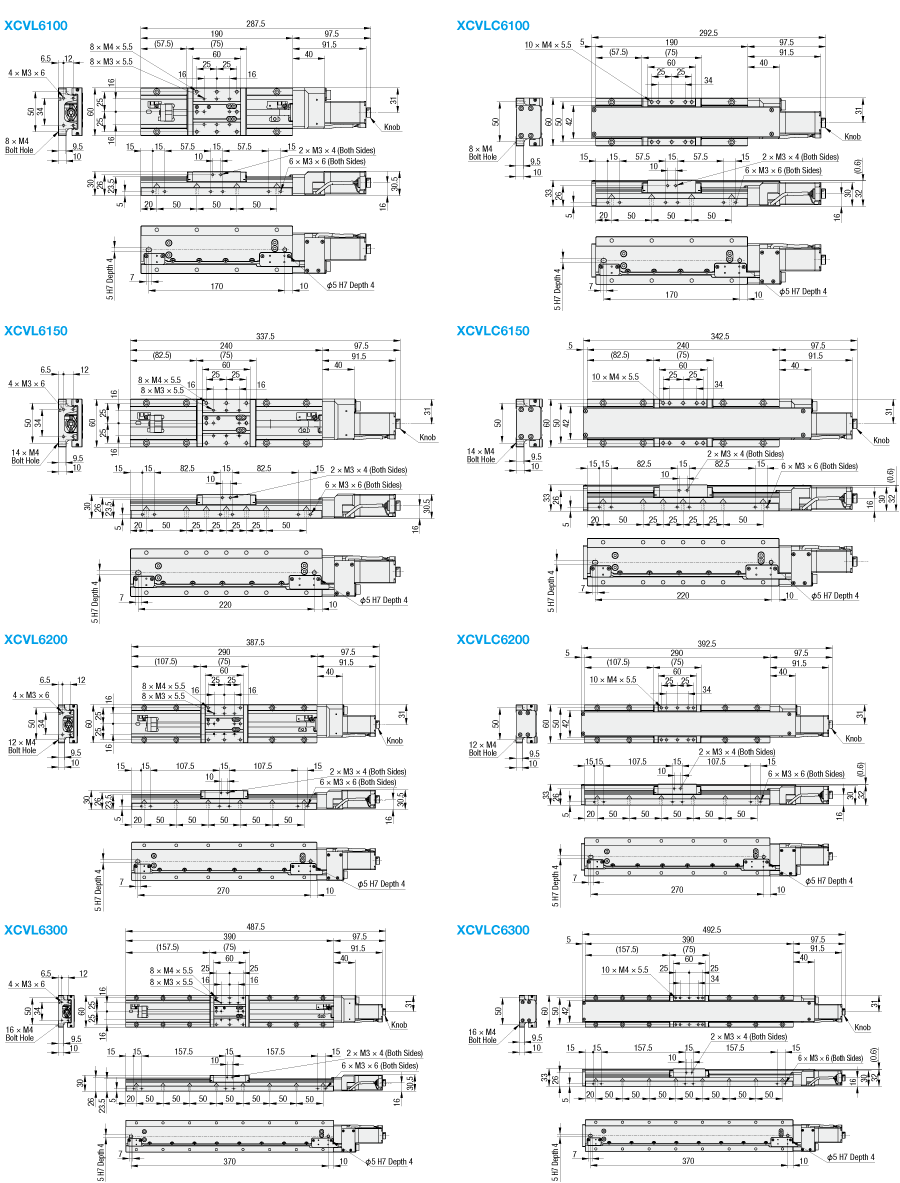 [High Precision] CAVE-X POSITIONER XCVL/XCVLC (Stroke 100~300):Related Image