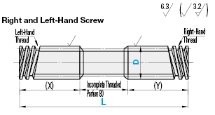 Lead Screws/Straight/Right and Left-Hand Thread:Related Image