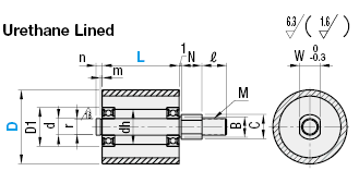 Urethane Vertical Guide Rollers:Related Image