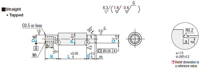 Support Pins - Stepped, Configurable, Straight - Tapped:Related Image