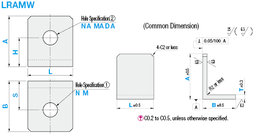 L Shape Finished Angle Mounting Plates/Brackets:Related Image