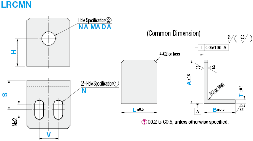 L Shape Finished Angle Mounting Plates/Brackets:Related Image