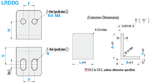 L Shape Finished Angle Mounting Plates/Brackets:Related Image