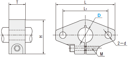 (Economic Type) Shaft Supports Diamond Shaped Slit Type Drawing Material Machined Part Dimensional Drawing