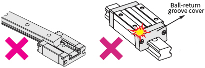 MISUMI Miniature Linear Guide Slider Precautions