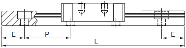 Economic type Linear Guide Length Specified Type Dimension E Calculation Formula