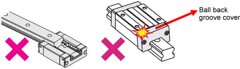 MISUMI Miniature Linear Guide Slider Precautions