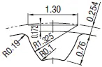 110310697859 Timing Pulleys S2M Tooth Profile Drawing