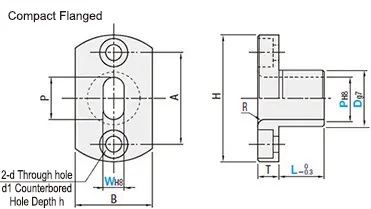 Fixture bushing dimensional drawing and diagram