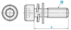 DIN912 Combination Screw Dimensional Drawing