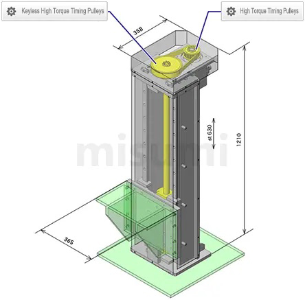 MISUMI Keyless Timing Pulley Example