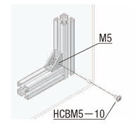 6 Series (Slot Width 8 mm) - For 1 Slot, Tabbed Brackets: Related Image