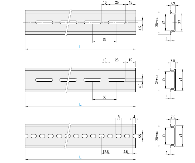 [Clean & Pack]DIN Rails | MISUMI | MISUMI Vietnam
