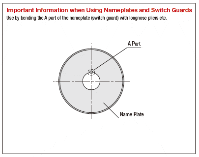 Non-illuminated Emergency Stop Switch Mounting Hole Ø 16, Ø 22 Ø 30:Related Image