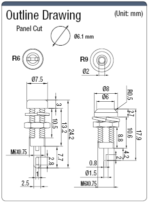 Ø 2 mm Pin Socket (Gold Plating):Related Image