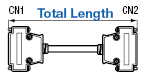 Serial RS232C 9 Core ⇔ 9 Core Straight Connection Cable (with Misumi Original Connectors):Related Image