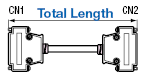 Serial RS232C 9 Core ⇔ 9 Core Crossover Connection Cable (with DDK Connectors):Related Image