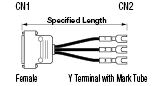 Serial Discrete Wire Cable with D-Sub Hooded Connector (with DDK Connectors):Related Image