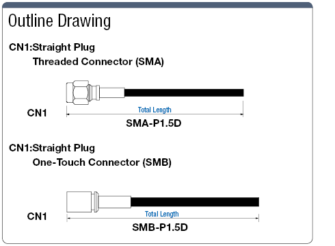 SMA / SMB Connector Harness General-Purpose Cable One End Straight:Related Image