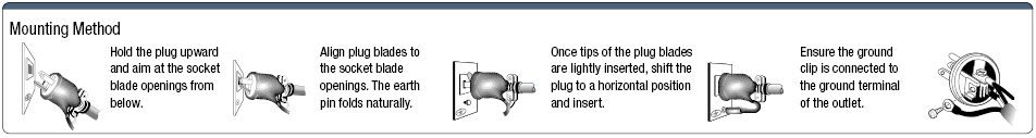 Extension Cord Parts - 2-Prong to 2-Prong + Ground Dual Plug:Related Image