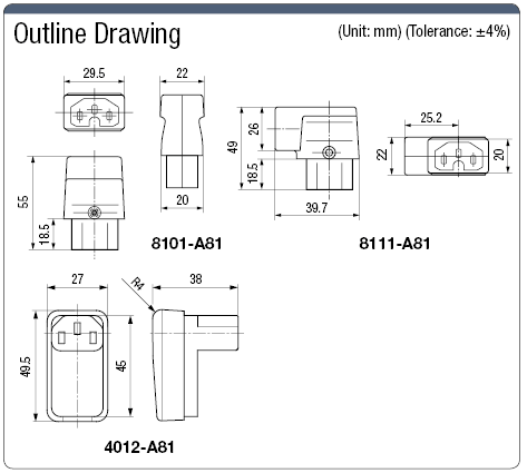 IEC Standard - Plug / Socket (PSE) / C13, C14, C15:Related Image