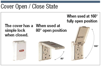 Commercial Locking Model Outlet - Weatherproof Cover (For Device Mounted Outlets):Related Image