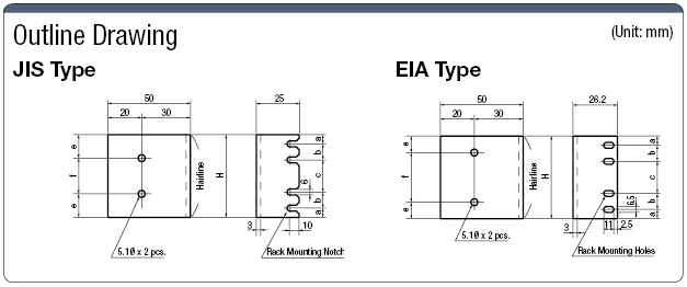 SL Model Dedicated Accessory, Rack-Mount Brackets:Related Image