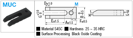 U-Shaped Clamp with Screw Holes:Related Image