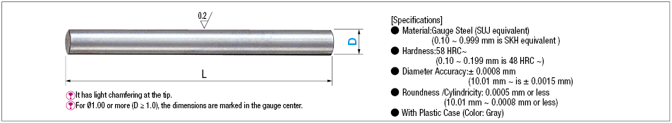 Steel Pin Gauge Subzero Treated:Related Image