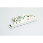 Multi-Use Power Strip, 6 Outlets 15-A Retaining, Cable Set with Twist Lock Plug
