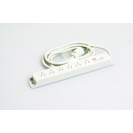 Multi-Use Power Strip, 6 Outlets 15-A Flat Blade, Cable Set with Twist Lock Plug