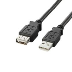 USB 2.0 Extension Cable, Type A Connector <=> Type A Connector Female